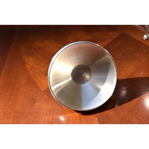 Vintage B Rogers Silverplate Cream Sugar Set Footed Gilt Interior 1224 - Picture 6 of 9